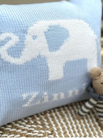 Personalized Elephant Baby Pillow