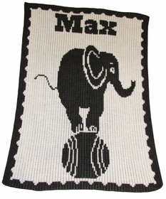personalized elephant blanket