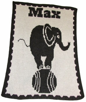 personalized elephant blanket