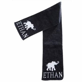 personalized elephant scarf