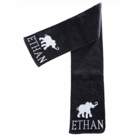 personalized elephant scarf