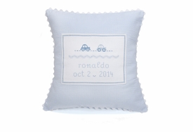 personalized embroidered baby car pillow
