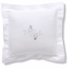 personalized embroidered baby pillow - boy