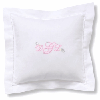 personalized embroidered baby pillow - girl