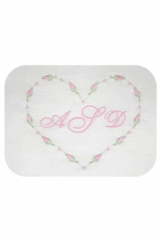 personalized embroidered baby pillow - girl