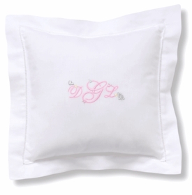 personalized embroidered baby pillow - girl