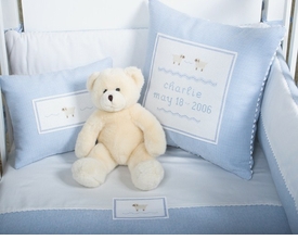 personalized embroidered baby pillow - sheep