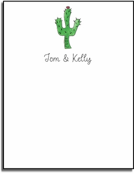 Personalized Everyday Notes - Blooming Cactus