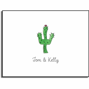 Personalized Everyday Notes - Blooming Cactus