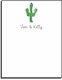 Personalized Everyday Notes - Blooming Cactus