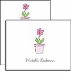 personalized everyday notes - blooming pink