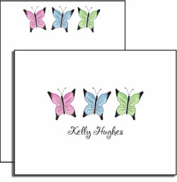 personalized everyday notes - butterfly garden