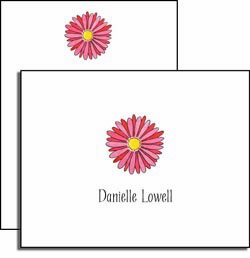 personalized everyday notes - gerber daisy