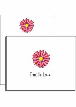 personalized everyday notes - gerber daisy