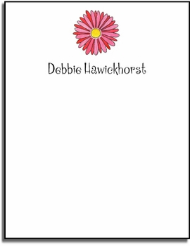personalized everyday notes - gerber daisy