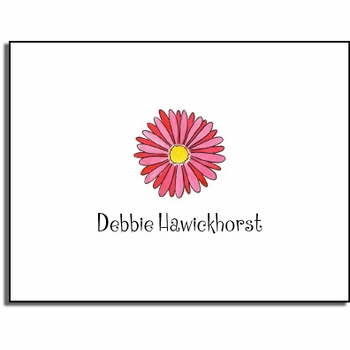 personalized everyday notes - gerber daisy