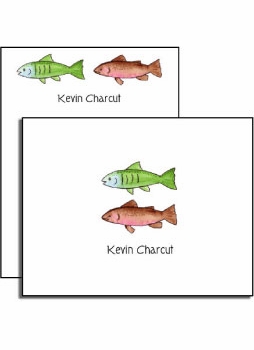 personalized everyday notes  gone fishing