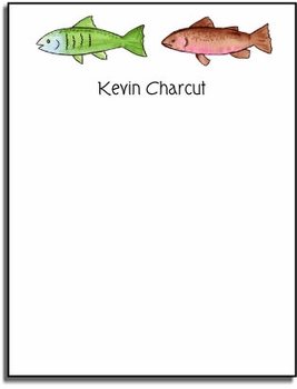 personalized everyday notes  gone fishing