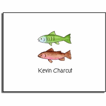 personalized everyday notes  gone fishing