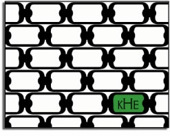 personalized everyday notes - green chainlink