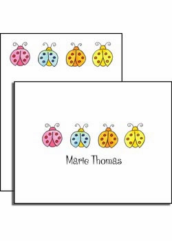 personalized everyday notes - lucky ladybugs
