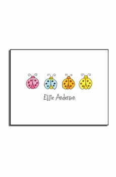 personalized everyday notes - lucky ladybugs