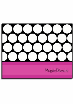 Personalized Everyday Notes - Magenta Circles