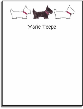 Personalized Everyday Notes - Preppy Pups