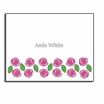 personalized everyday notes  rose garden