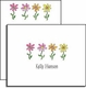 personalized everyday notes - row of daisies
