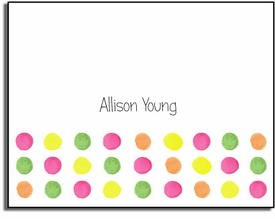 personalized everyday notes - sherbert dots