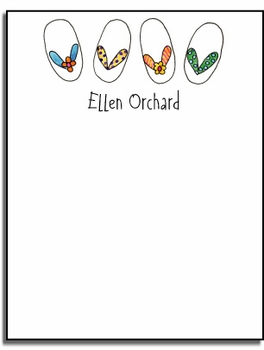 Personalized Everyday Notes - Summer Flip Flops