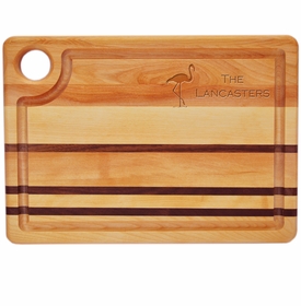 Personalized Flamingo Integrity Board Steak Carving Board