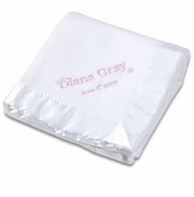 personalized fleece blanket - garden