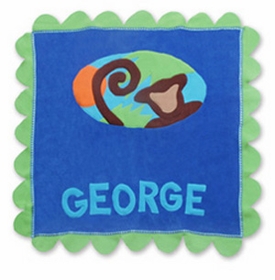 personalized fleece blanket - monkey see