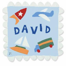 personalized fleece transportation baby blanket
