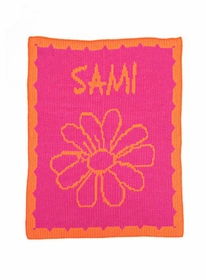 personalized flower blanket