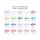 personalized foil stamped coasters m103 by haute papier