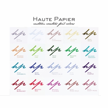 personalized foil stamped coasters m120 by haute papier