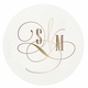 personalized foil stamped coasters m120 by haute papier