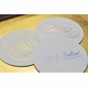 personalized foil stamped coasters m120 by haute papier