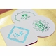 personalized foil stamped coasters m120 by haute papier