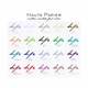personalized foil stamped coasters m120 by haute papier