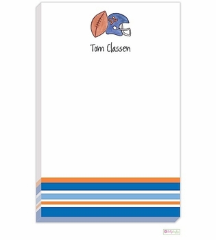 Personalized - Football Fanatic Notepad