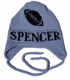 personalized football hat with earflaps