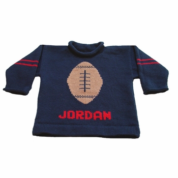 Personalized Football Pullover Sweater