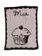personalized full blanket with cupcake