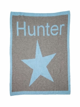 personalized full blanket with star and name