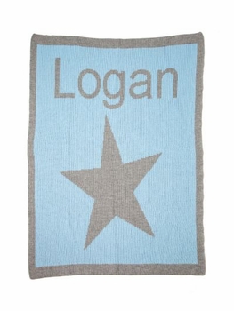 personalized full blanket with star and name