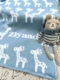 personalized giraffe baby blanket